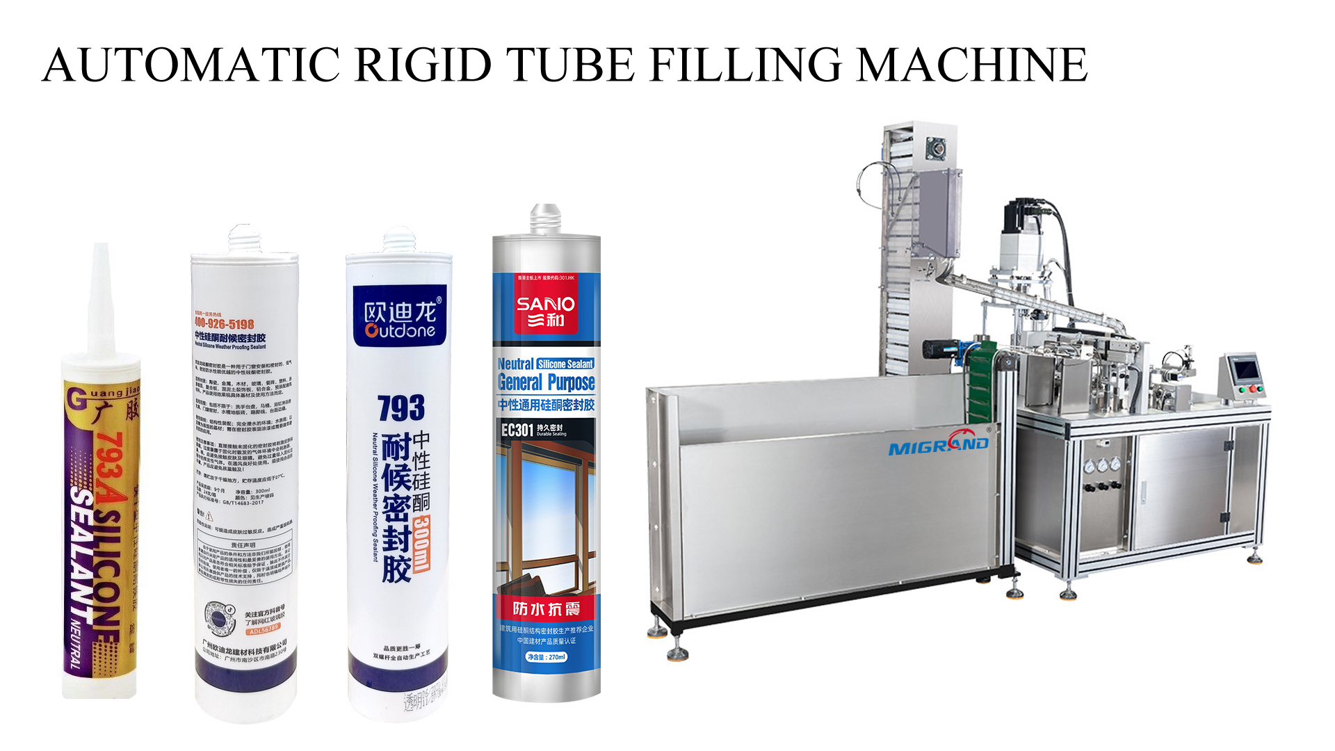 AUTOMATIC RIGID TUBE FILLING MACHINE MÁY ĐÓNG ỐNG CỨNG TỰ ĐỘNG