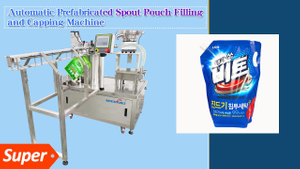 Video chất béo của máy làm đầy và đóng nắp doypack được tạo sẵn tự động