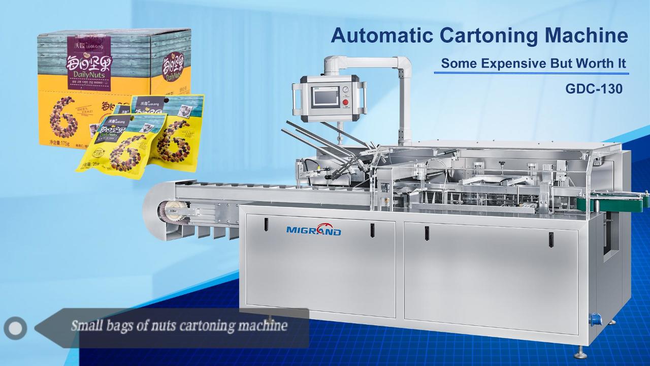 Cách tự động đóng gói nhiều túi trà vào hộp trưng bày bằng máy