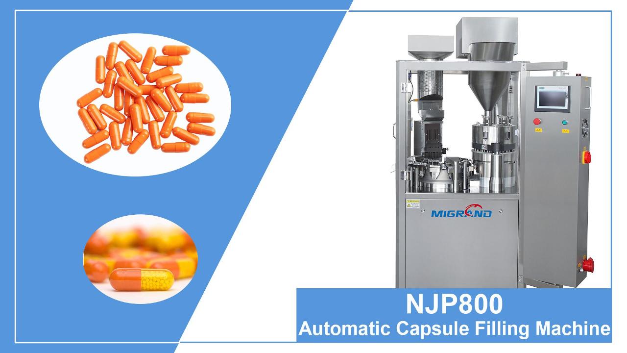 Xuất ra máy làm đầy viên nang tự động NJP-800 của Đức