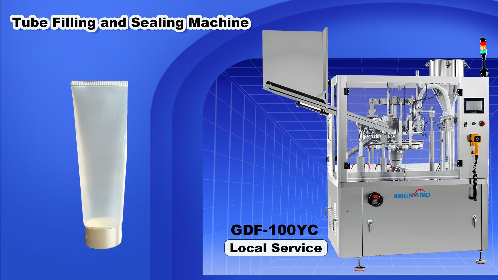 Máy chiết rót và hàn kín ống GDF‑100YC được chế tạo riêng cho Mexico｜Bản thử nghiệm ống nước sốt 300g‑460g không tiêu chuẩn